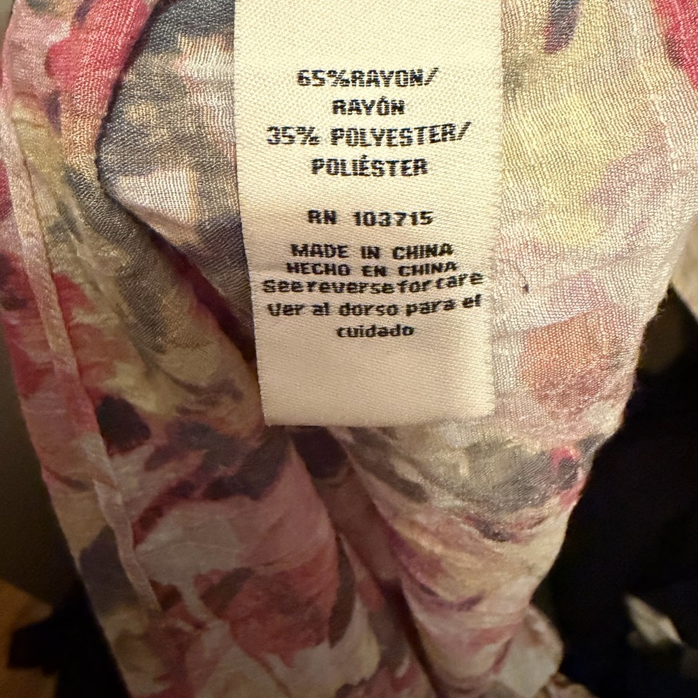 Zac & Rachel Multicolor spring summer Floral Blouse - Picture 5 of 5